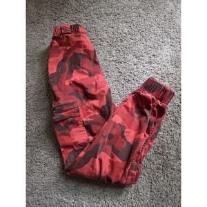 Red Camo Hollister Cargo Joggers